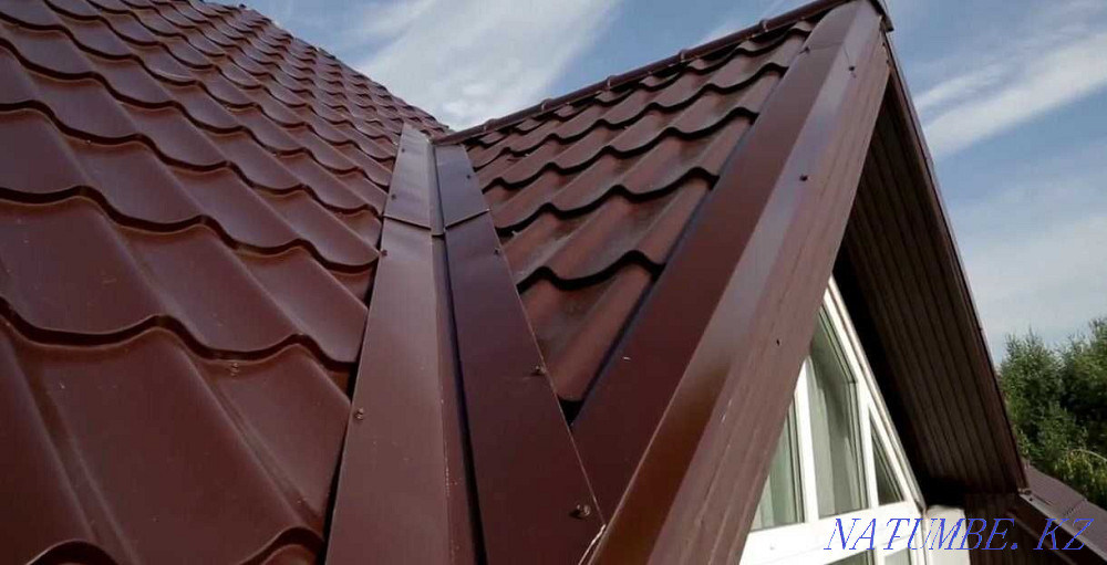 Доборные элементы на кровлю, металлочерепица, гибкая черепица, откосы Караганда - изображение 6