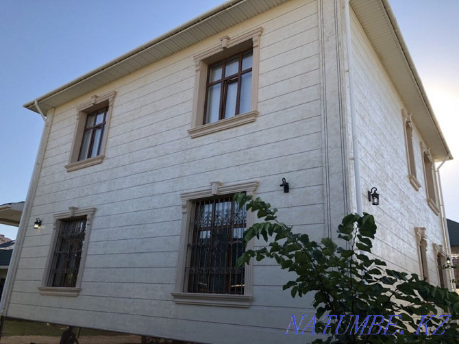 Liquid travertine. Action 4000 tg/m2 with work (travertine, scaffolding, work) Shymkent - photo 4