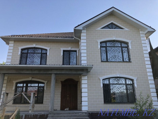 Liquid travertine. Action 4000 tg/m2 with work (travertine, scaffolding, work) Shymkent - photo 5