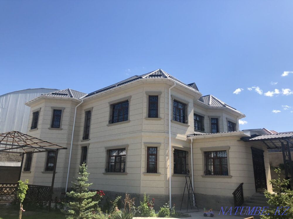 Liquid travertine. Action 4000 tg/m2 with work (travertine, scaffolding, work) Shymkent - photo 7