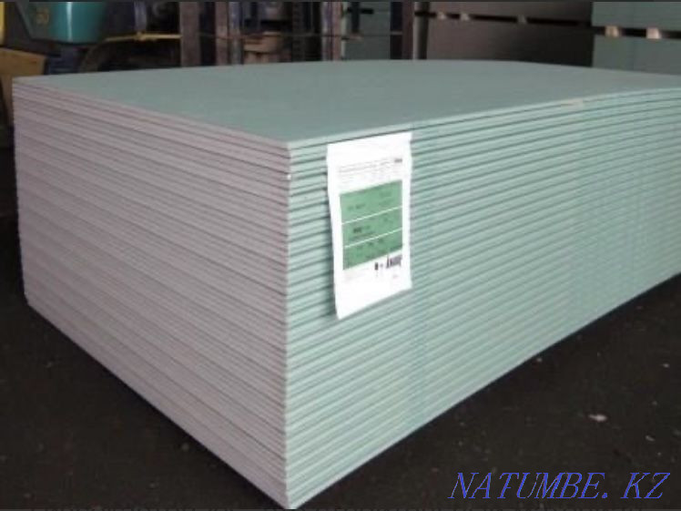 Gypsum board, Knauf profile, Glat, Alinex finish, sand, screening, cement, Almaty - photo 1