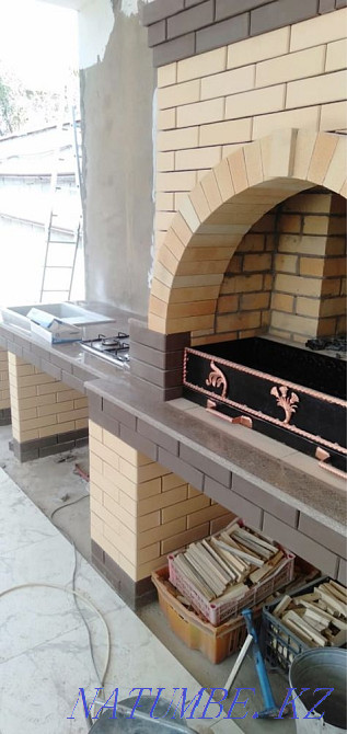 Table-top granite for summer kitchen a cauldron, a brazier production. Almaty - photo 1
