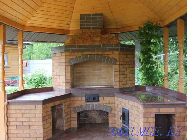 Table-top granite for summer kitchen a cauldron, a brazier production. Almaty - photo 2