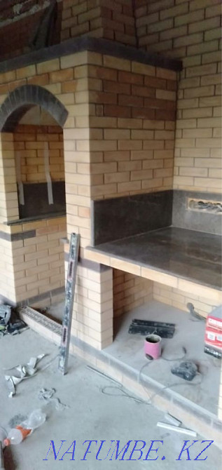 Table-top granite for summer kitchen a cauldron, a brazier production. Almaty - photo 7