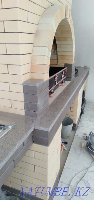 Table-top granite for summer kitchen a cauldron, a brazier production. Almaty - photo 5