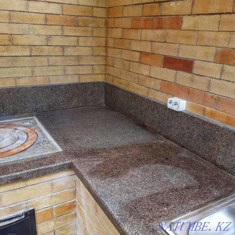 Летняя кухня, изготовление столешниц казан, мангал, барбекю (гранит) Алматы - изображение 7