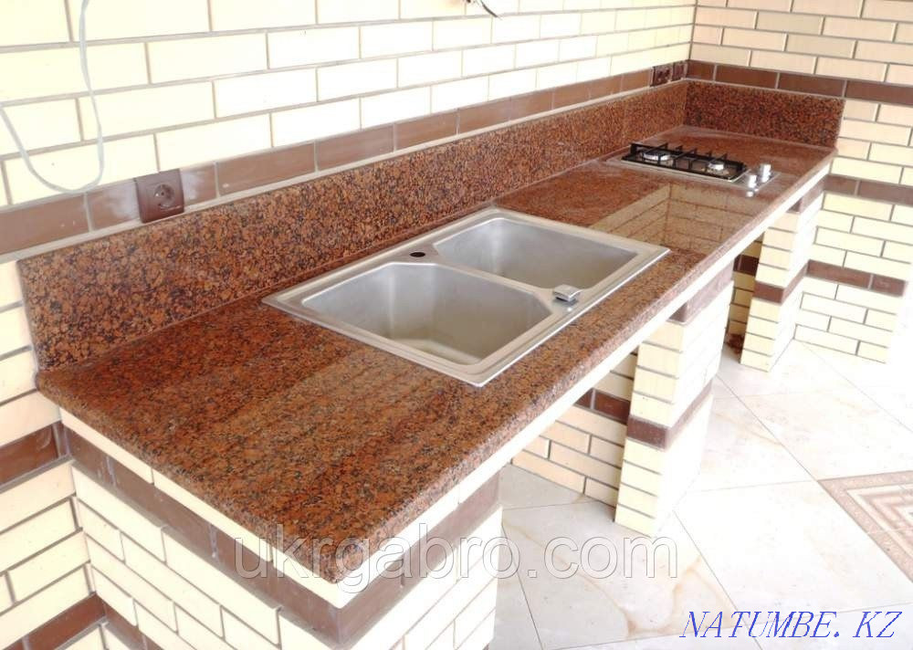 Летняя кухня, изготовление столешниц казан, мангал, барбекю (гранит) Алматы - изображение 4