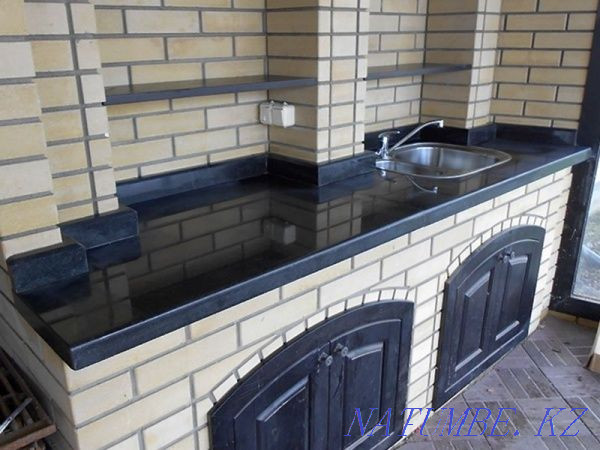 Летняя кухня, изготовление столешниц казан, мангал, барбекю (гранит) Алматы - изображение 3