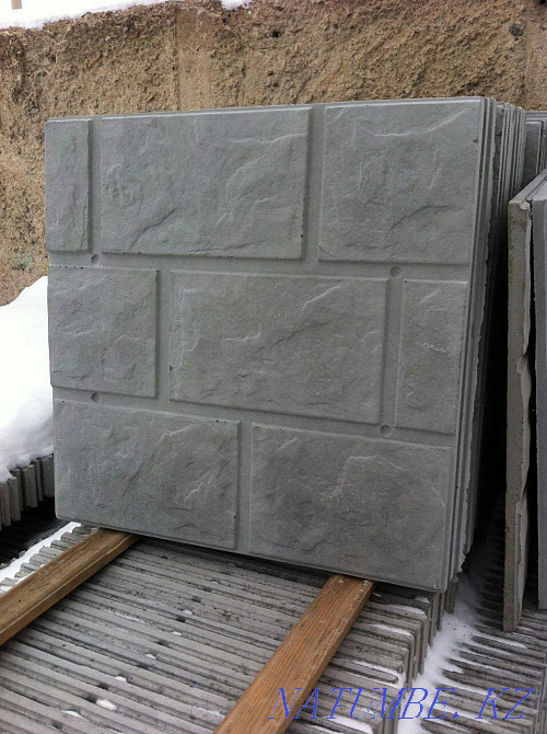 Бетонные панели ( плитки ) фасадные, облицовочный для фасада и фундам Конаев - изображение 4