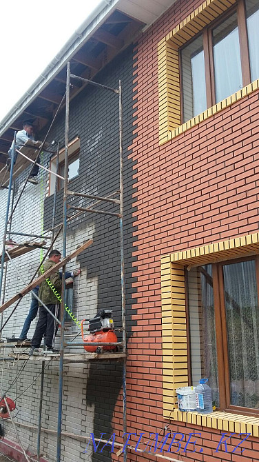 Фасадные панели плитки фибробетон облицовочная плитка панель кирпич  - изображение 2