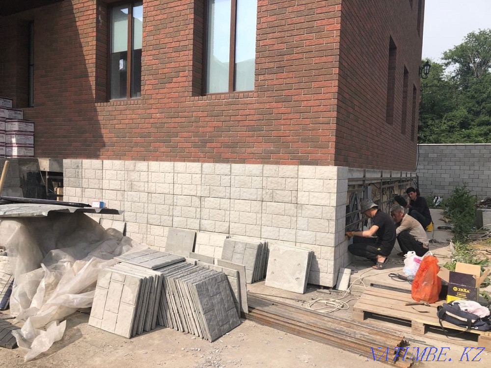 Фасадные панели плитки фибробетон облицовочная плитка панель кирпич  - изображение 6