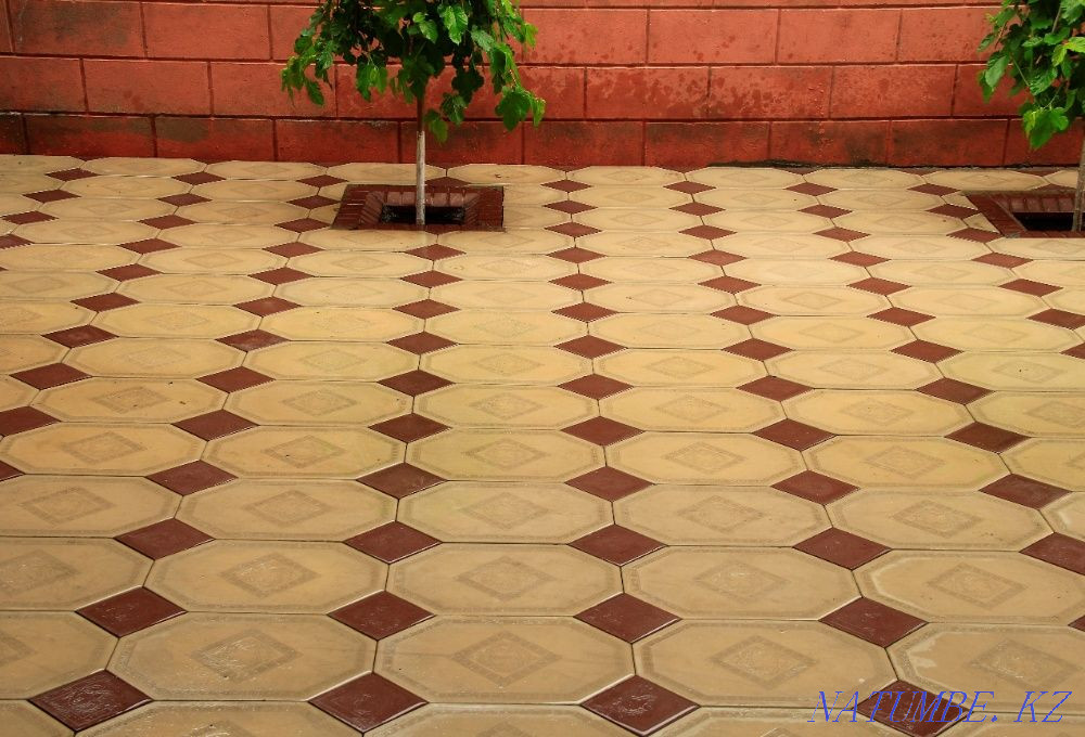 Paving slabs pavers curb manhole brick well plinth Shymkent - photo 2