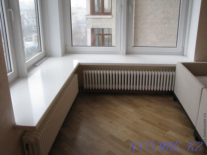 Window sills made of artificial stone (imitation granite, marble) Almaty - photo 8
