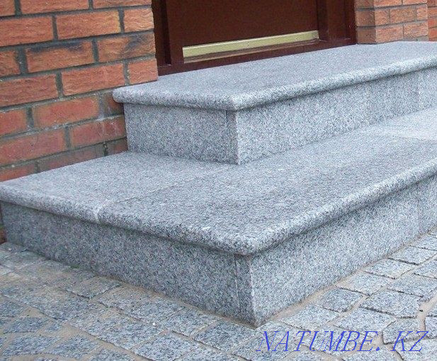 Гранитные ступени из серого камня (изготовление) Алматы - изображение 4