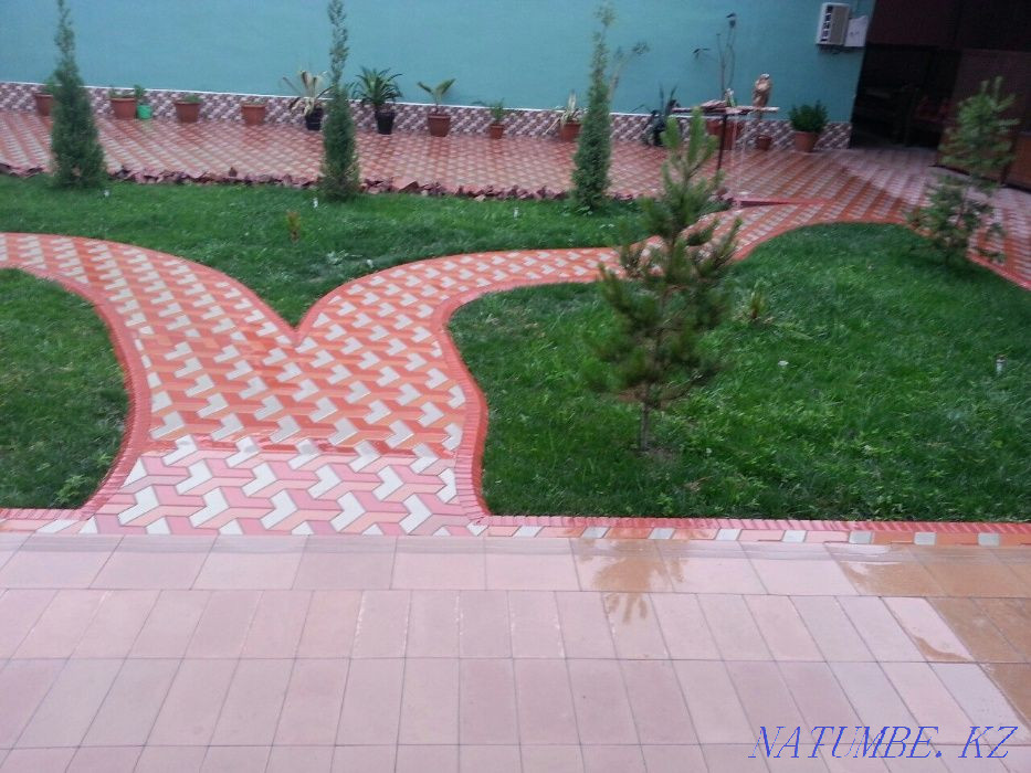 Paving slabs pavers decorative stone borders Shymkent - photo 1