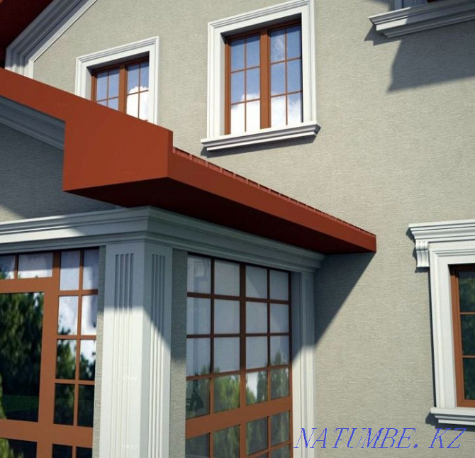 TRAVERTINE POLYFOAM decorative facade window molding cornice interfloor Shymkent - photo 7