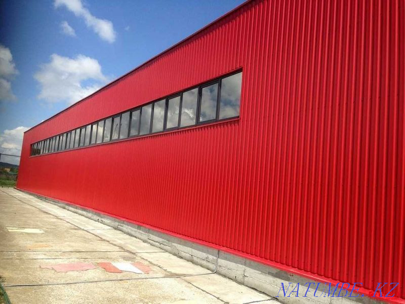 Polymer profiled sheet, painted on the roof, facade, metal tile Karagandy - photo 1