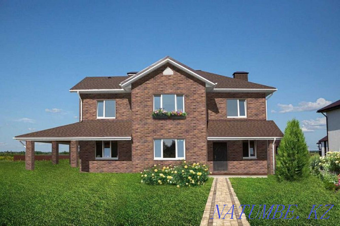 Facade brick tiles, PVC siding, metal, shingles, osb3 Karagandy - photo 3