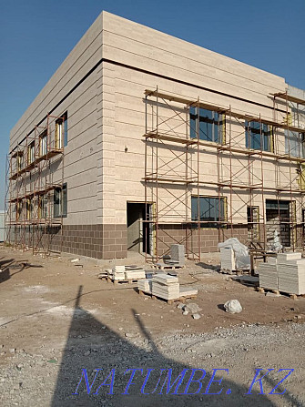 Travertrn 1-2 layer, limestone, granite, marble, stone, tiles, facade Astana - photo 4