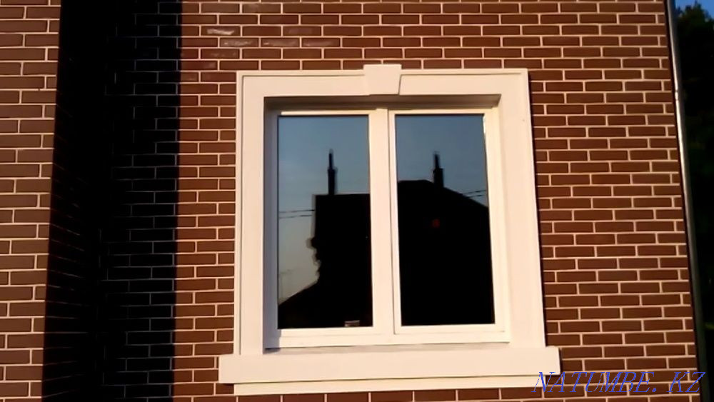 ДЕКОРАТИВНЫЙ ФАСАД декор из пенопласта окно строительный ТРАВЕРТИН Шымкент - изображение 4