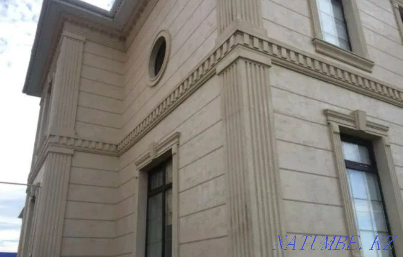 ДЕКОРАТИВНЫЙ ФАСАД декор из пенопласта окно строительный ТРАВЕРТИН Шымкент - изображение 1