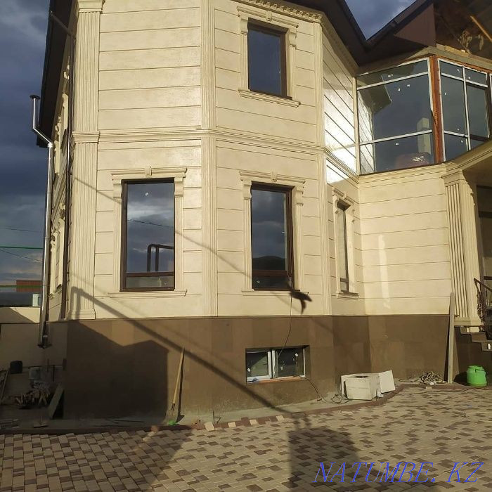 ДЕКОРАТИВНЫЙ ФАСАД декор из пенопласта окно строительный ТРАВЕРТИН Шымкент - изображение 8