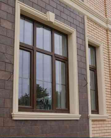 ДЕКОР ИЗ ПЕНОПЛАСТА, декоративный фасад, строительный окно ТРАВЕРТИН Шымкент