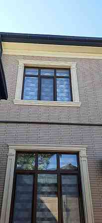 Декоративный фасад жидки травертин молдинг обрамление окон корона Шымкент