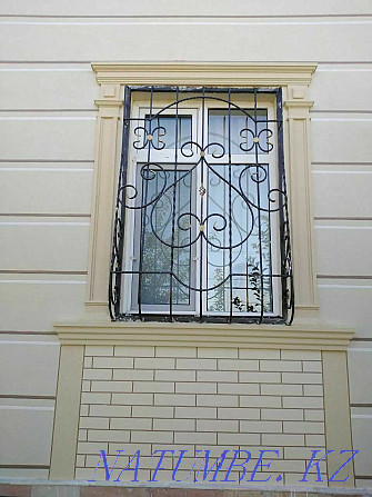 Decorative facade liquid travertine molding window framing crown Shymkent - photo 2
