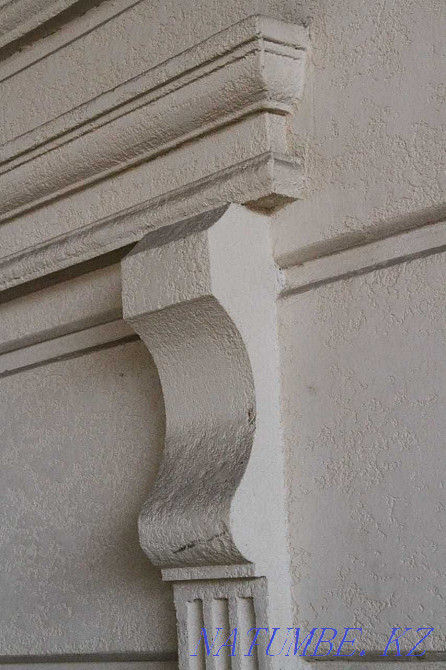 Декоративный фасад жидки травертин молдинг обрамление окон корона Шымкент - изображение 7