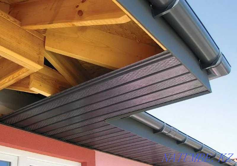 Софиты для кровли/ подшивка карниза виниловый и металлический! Каскелен - изображение 1