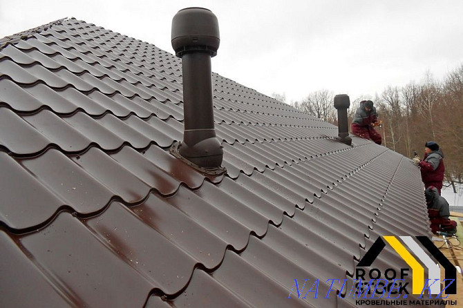 Metal tile tile roofing shatyr siding cornice soffit gutter Urochishche Talgarbaytuma - photo 8