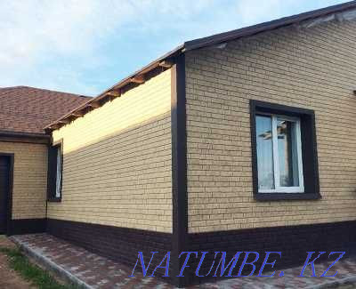 Siding, brick-like facade panels, soft roofing, ondulin, corrugated board Balqash - photo 2