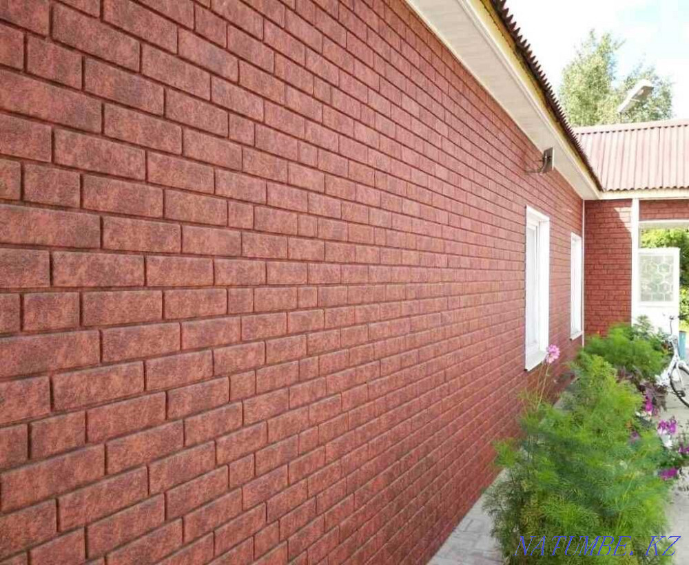 Vinyl siding. Front panels under a brick. Metal siding. Roof. Zhezqazghan - photo 7