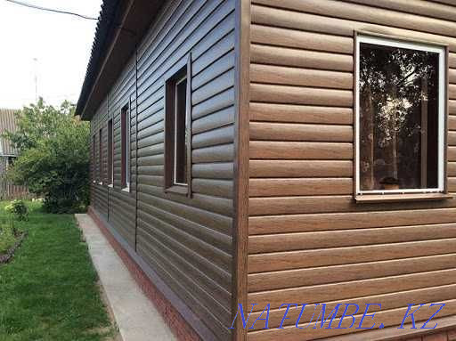 Vinyl siding. Front panels under a brick. Metal siding. Roof. Zhezqazghan - photo 5