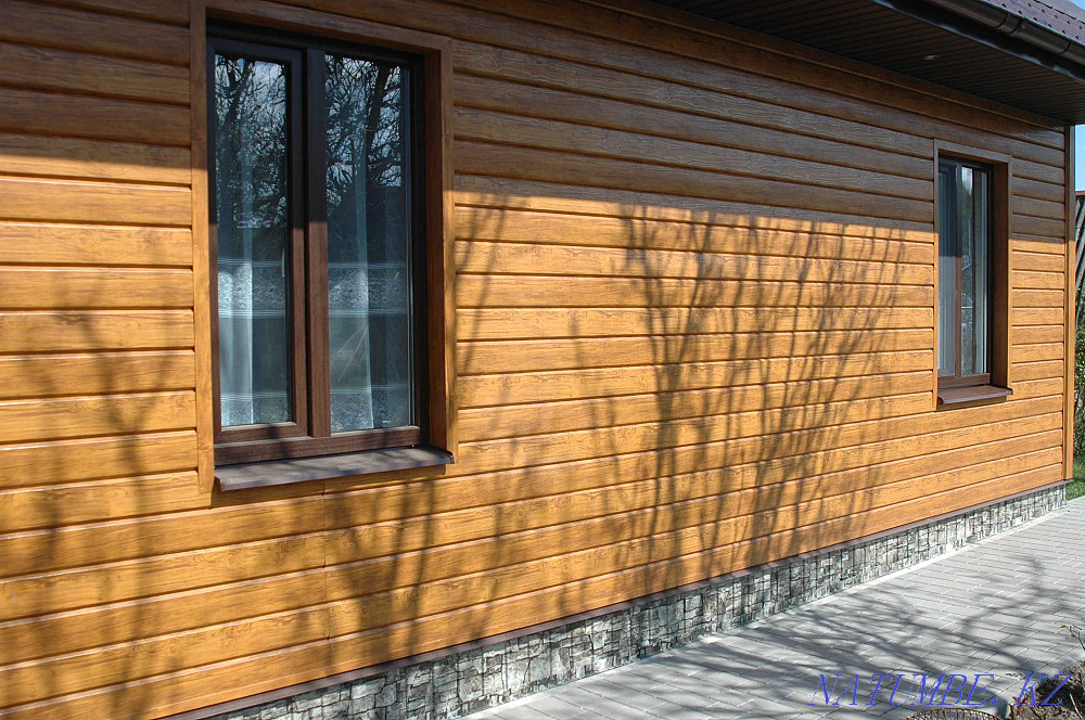 Vinyl siding. Front panels under a brick. Metal siding. Roof. Zhezqazghan - photo 8