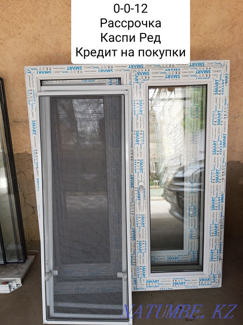 Plastic windows doors in installments and credit. Shymkent - photo 2
