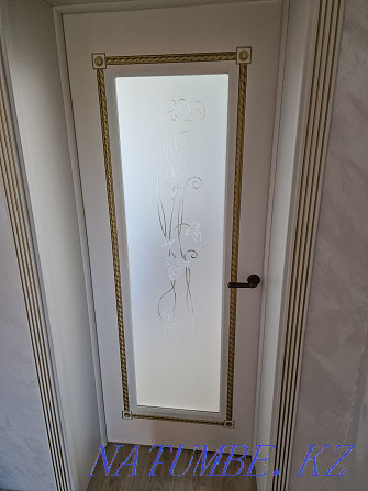 I will sell interior doors 3 pieces (1 - with glass, 2 - deaf). Astana - photo 1