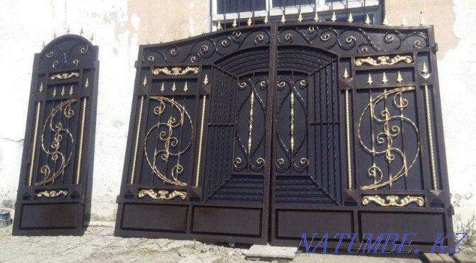 Gates to order, retractable gates, patterns for gates Ust-Kamenogorsk - photo 1