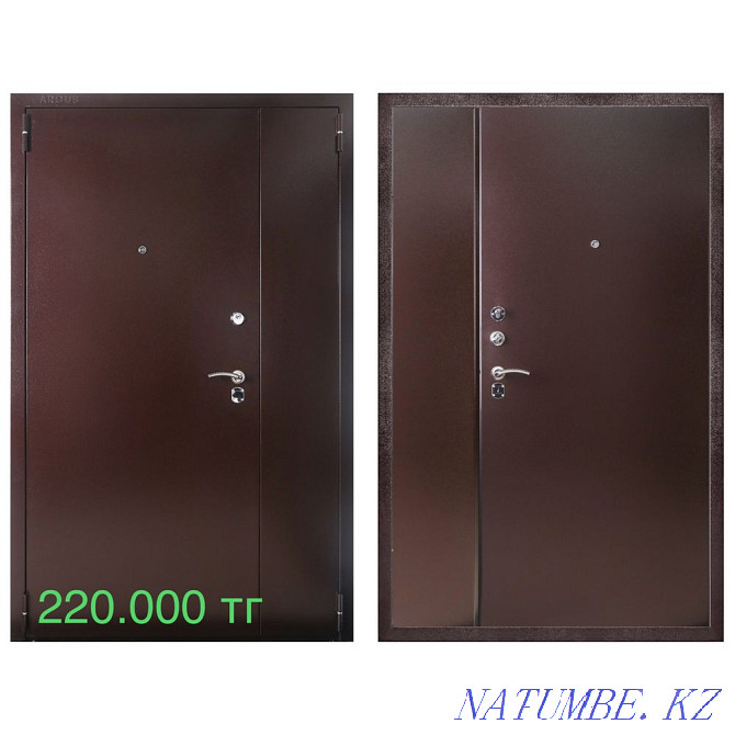 Steel doors to order, double-leaf, bolat esik, non-standard, Astana - photo 4