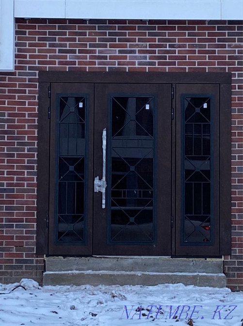 Steel doors to order, double-leaf, bolat esik, non-standard, Astana - photo 1