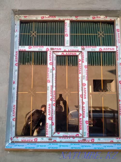 Plastic window door stained glass Shymkent - photo 7