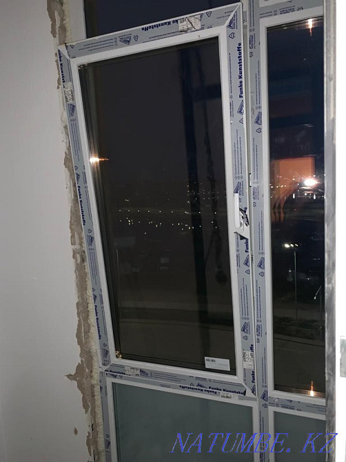 Plastic windows doors stained-glass windows window sills slopes window repair Astana - photo 4