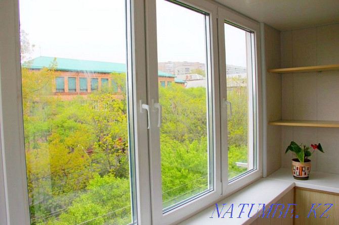 Where Can I Buy Plastic Windows Door Balcony PVC Stained Glass Slope Click! Алмалы - photo 1