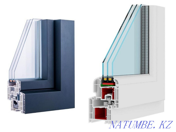 Where Can I Buy Plastic Windows Door Balcony PVC Stained Glass Slope Click! Алмалы - photo 7