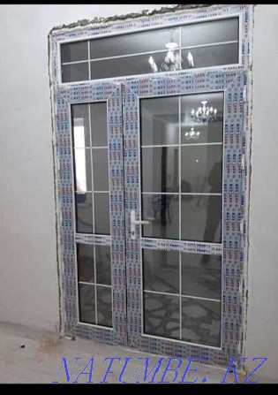 Plastic windows Partitions Doors Stained-glass windows + Mosquito net as a GIFT Almaty - photo 3