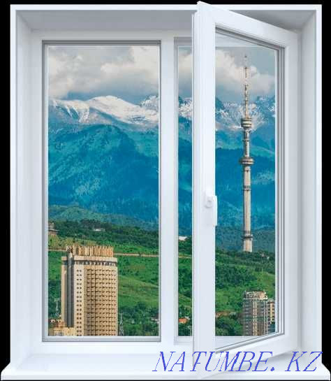 Plastic windows and doors of German and Turkish quality + GIFT Almaty - photo 1