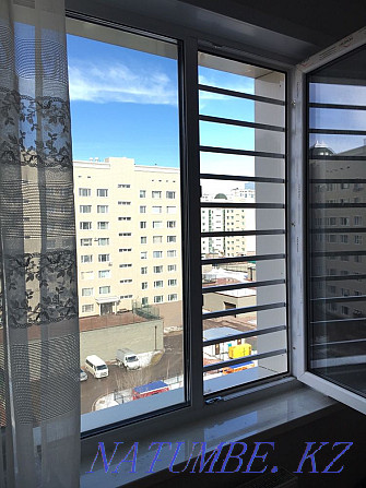 Transparent grilles, invisible grilles, protection for windows from falling out Аршалы - photo 6