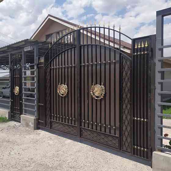 Изготовление Ворота в Алматы, Навес, петрила, решетка Qaskeleng