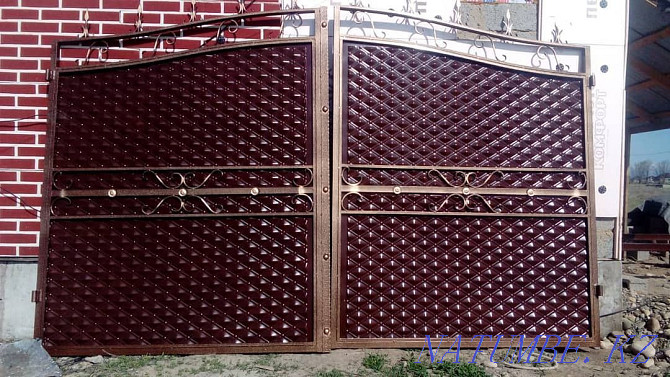 Изготовление Ворота в Алматы, Навес, петрила, решетка Каскелен - изображение 4